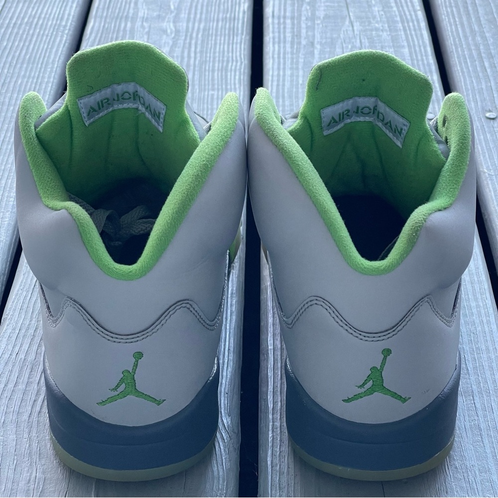 Air Jordan 5 Retro Green Bean 2022 Men’s Athletic Sneakers Size 10 DM9014-003 - Picture 8 of 11